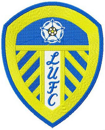 Leeds United logo embroidery design