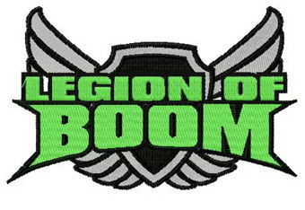 Legion of Boom logo embroidery design
