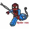 LEGO Spiderman machine embroidery design
