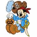 Mickey Mouse pirate machine embroidery design