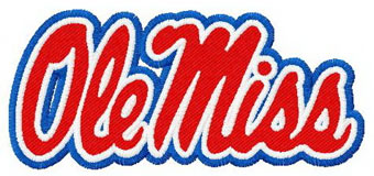 Ole Miss logo 2 embroidery design