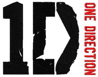 One Direction logo 2 machine embroidery design