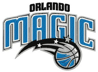 Orlando Magic logo 2 machine embroidery design