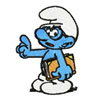 Clever Smurf with book