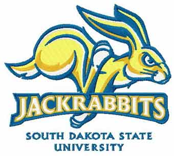 South Dakota State University logo embroidery design