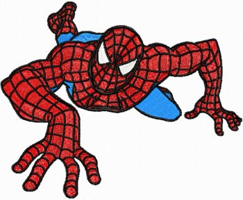 Spider-man comics machine embroidery design