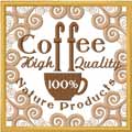 Vintage Coffee Label machine embroidery design