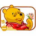 Winnie Pooh have a good day machine embroidery design