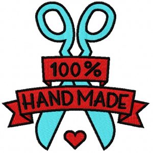 100% handmade 2 embroidery design