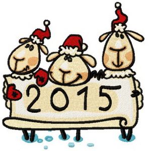2015 sheep embroidery design