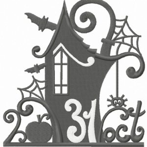 31th of October 3 embroidery design