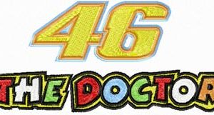 46 the doctor logo embroidery design
