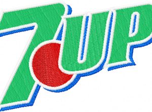 7up logo embroidery design
