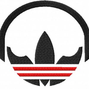 Adidas music embroidery design