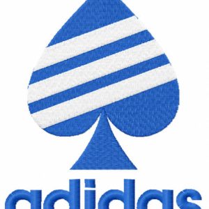 Adidas spade logo embroidery design