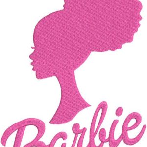 Afro Barbie embroidery design