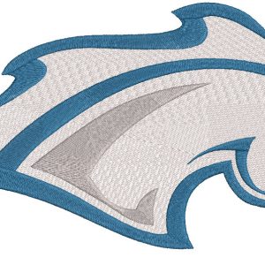 Alabama-Huntsville Chargers horse logo embroidery design
