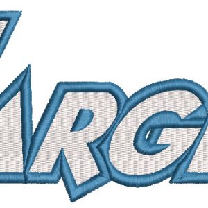 Alabama-Huntsville Chargers wordmark logo embroidery design