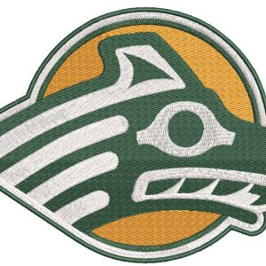 Alaska Anchorage Seawolves logo embroidery design
