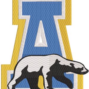Alaska Nanooks logo embroidery design