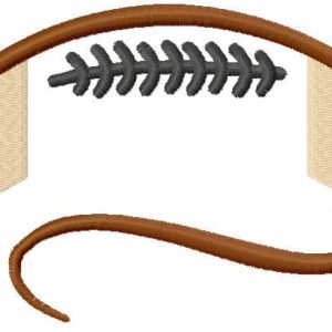American Football Ball symbol embroidery design