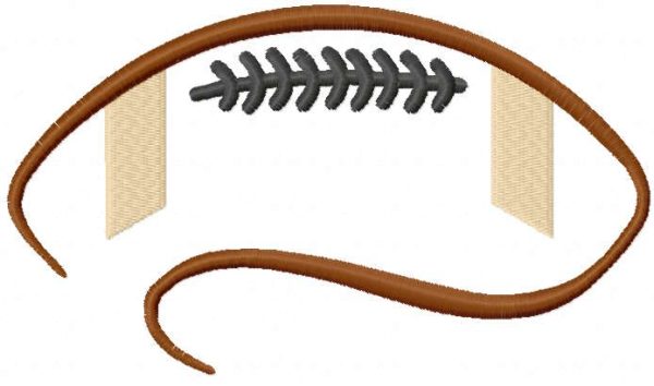 American Football Ball symbol embroidery design