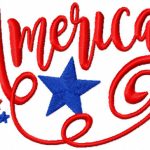 American embroidery design