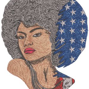 American style embroidery design
