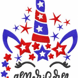 Americorn embroidery design