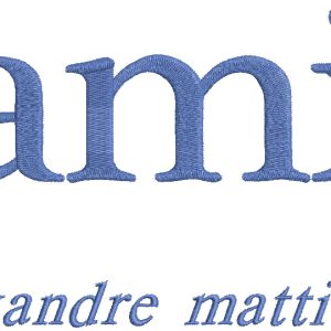 Ami alexandre mattiussi logo embroidery design