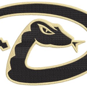 Arizona Diamondbacks snake Logo embroidery design