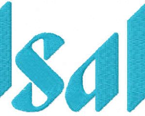 Asahi logo embroidery design