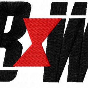BW sign embroidery design