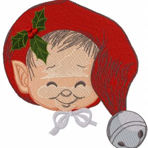 Baby elf embroidery design