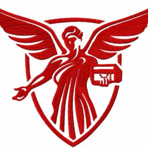 Ball State Beneficencoe Statue Logo embroidery design