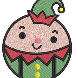 Ball buffoon embroidery design