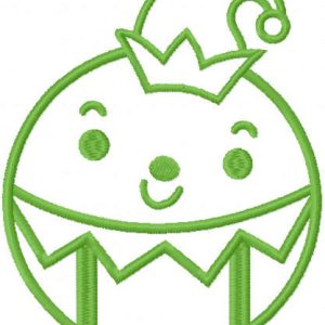 Ball buffoon one colored embroidery design