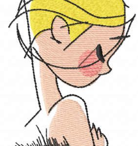 Ballerina first dance embroidery design