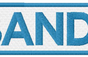 Bandits baseball logo embroidery design