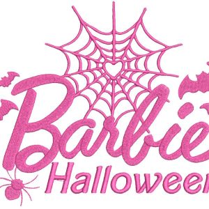 Barbie Halloween embroidery design