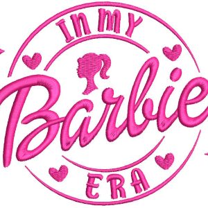 Barbie in my era embroidery design