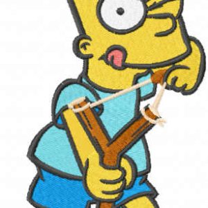 Bart Inspires embroidery design