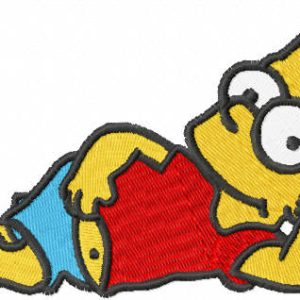 Bart relaxing embroidery design