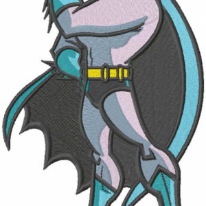 Batman hero embroidery design