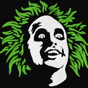 Beetlejuice embroidery design