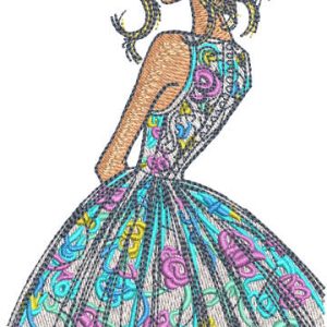 Before the fashion show embroidery design