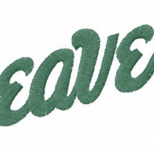 Bemidji State Beavers wordmark logo embroidery design