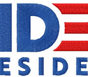Biden President embroidery design