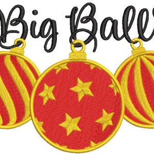 Big balls embroidery design