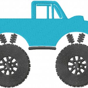 Big monster track embroidery design